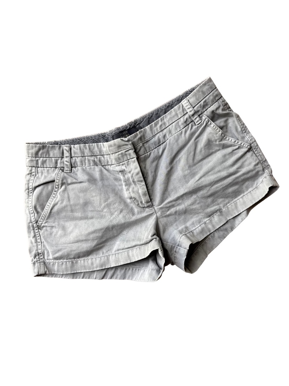 J. Crew Light Gray Cotton Chino Bermuda Shorts